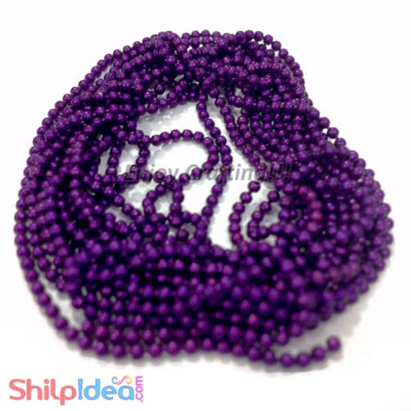 Metal Ball Chain 1.5mm - Violet - 2 meter